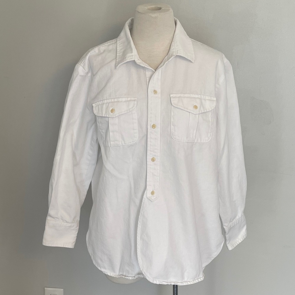 Madewell White Button-Down Shirt